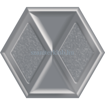 paradyz morning silver heksagon inserto 19,8x17,1 cm