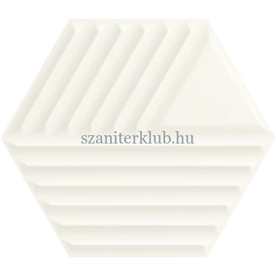 paradyz woodskin bianco hexagon sturcture C 19,8x17,1 cm
