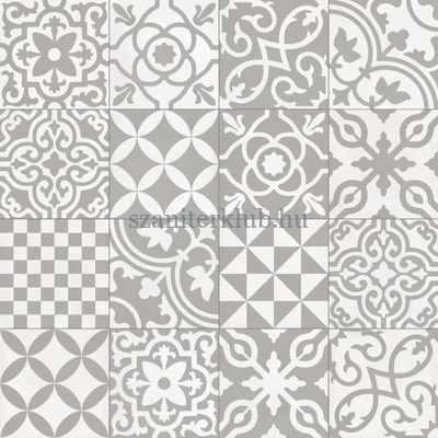 ragno contrasti decoro mix grigio R7GY 20x20 cm