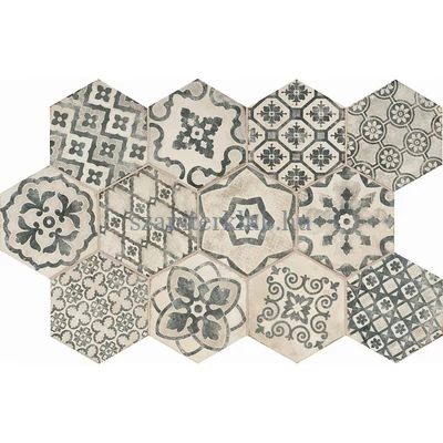 ragno eden esagona decoro romance cotone RGL3 18,2x21 cm