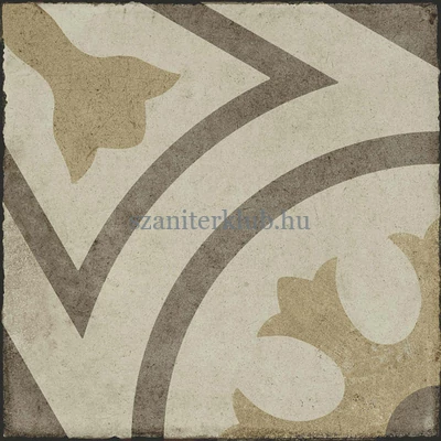 ragno ottocento decoro tappeto5 ambra R86V 20x20 cm