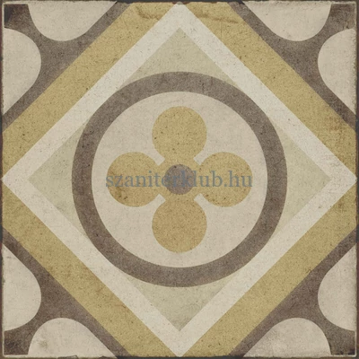 ragno ottocento decoro tappeto7 ambra R86X 20x20 cm