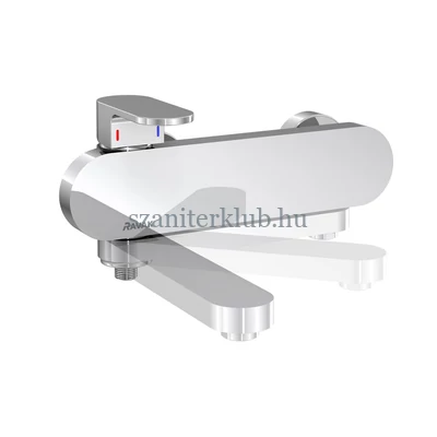 ravak chrome fali álló kádcsaptelep, kihajtható karral,szett nélkül 150 mm, cr 022.00/150