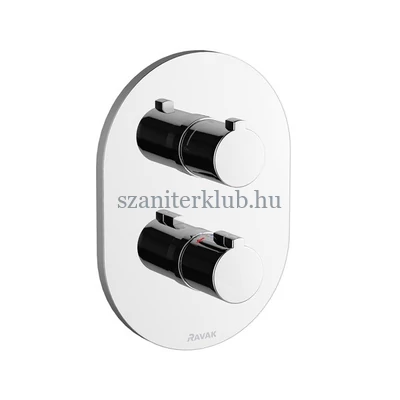 ravak chrome termosztátos falba süllyesztett csaptelep váltó nélkül,belső egységgel, cr 064.00
