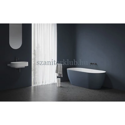 ravak freedom o tec térbenálló akrilkád 170x77 deepsea blue, fehér lefolyóval
