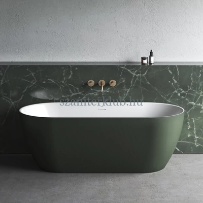 ravak freedom o tec térbenálló akrilkád 170x77 grey green, fehér lefolyóval