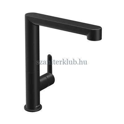 ravak puri black fekete álló mosogatócsaptelep leeresztő nélkül 269 mm, pu 016.20