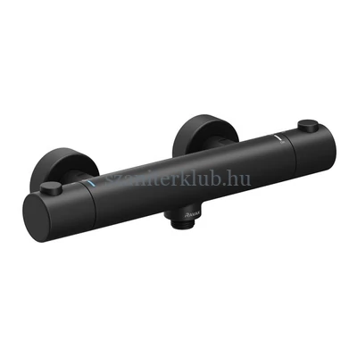 ravak puri black fekete fali termosztátos zuhanycsaptelep, pu 033.20/150