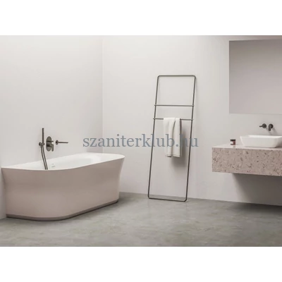 ravak ypsilon wall térbenálló akrilkád wall 178x86 fehér, alabastert pink, fehér túlfolyóval