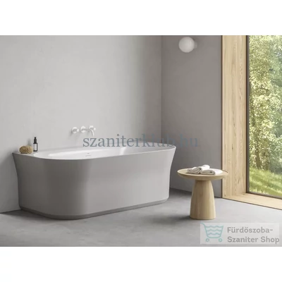 ravak ypsilon wall térbenálló akrilkád wall 178x86 fehér, smoke grey, fehér túlfolyóval