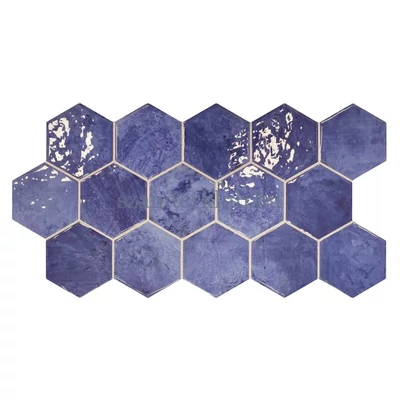 realonda hex zellige blue csempe 26,5x51 cm