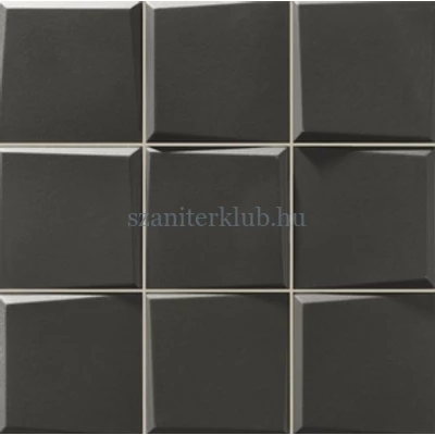 realonda pattern negro 33x33 cm