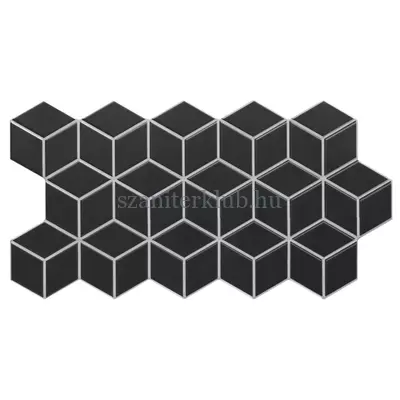realonda rhombus black 26,5x51 cm