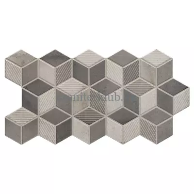 realonda rhombus grey 26,5x51 cm