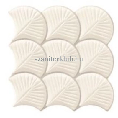 realonda scale shell white csempe 30,7x30,7 cm