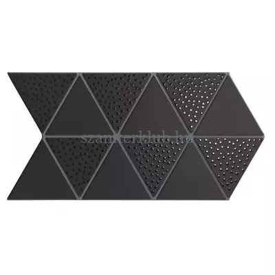 realonda triangle black deco csempe 48,5x28 cm