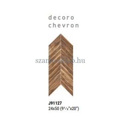 rondine sherwood chevron decoro mahogany 24x50 cm
