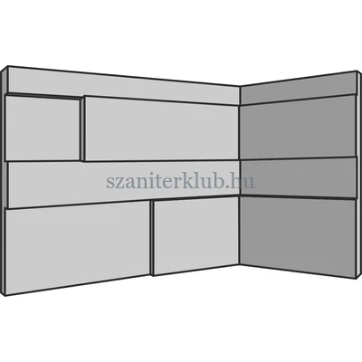 rondine tiffany belső sarok elem 15x20 cm