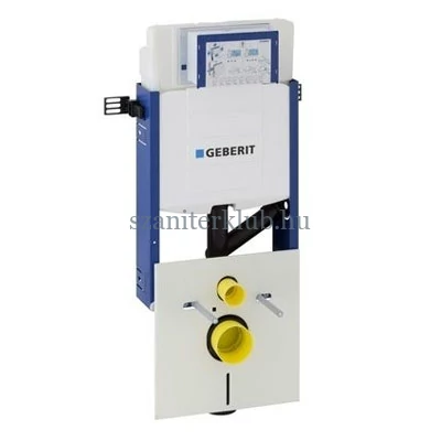 Geberit Duofix Elszíváshoz fali WC szerelőelem, 112 cm, Sigma 12 cm-es falsík alatti öblítőtartállyal, csatlakozócsonkkal szagelszíváshoz