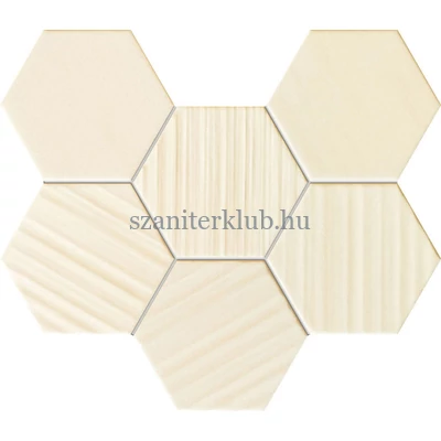 tubadzin horizon hex ivory 298x221 mm