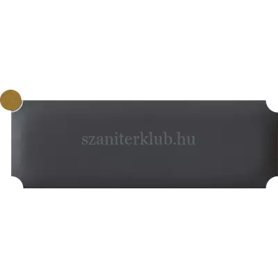 tubadzin sophisticated brick black dekor csempe 23,7x7,8 cm