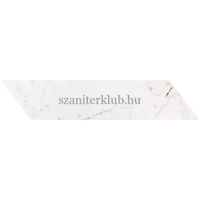 tubadzin sophisticated white strip left csempe 41,7x9,8 cm
