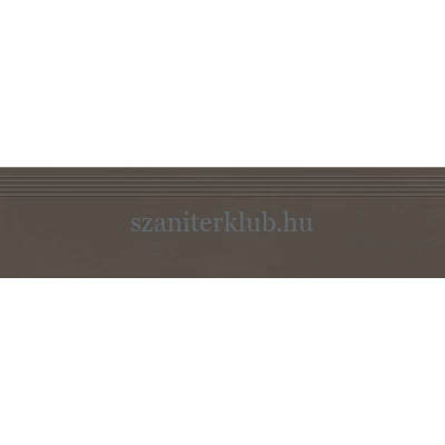 tubadzin industrio dark brown lépcsőlap 119,8x29,6 cm