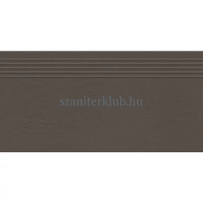 tubadzin industrio dark brown lépcsőlap 59,8x29,6 cm