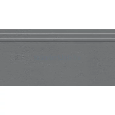 tubadzin industrio graphite lépcsőlap 59,8x29,6 cm