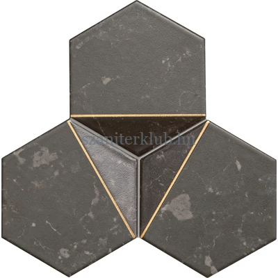 tubadzin scoria black 1 dekor 19,2x16,5 cm