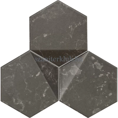 tubadzin scoria black dekor 19,2x16,5 cm