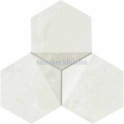 tubadzin scoria white dekor 19,2x16,5 cm