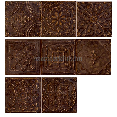 tubadzin Tinta brown dekor 14,8x14,8 cm