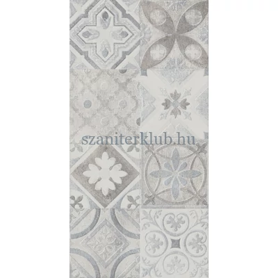 valore moris patchwork grey 30x60 cm
