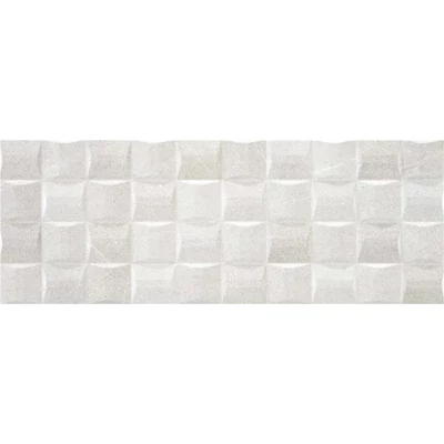 stn bellevue tz white light dekor csempe 33,3x90 cm