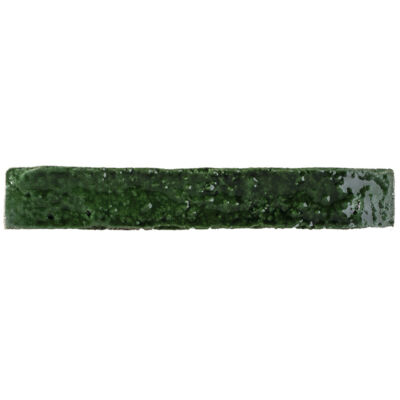 amadis brutalist brick crackle emerald fényes csempe 3,8x23,5 cm