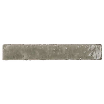 amadis brutalist brick olive fényes csempe 3,8x23,5 cm