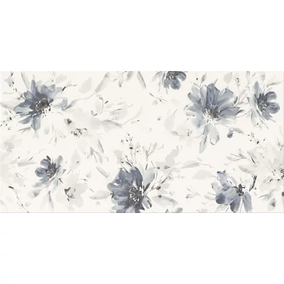 cersanit floral landscape white inserto micro csempe 29,8x59,8 cm