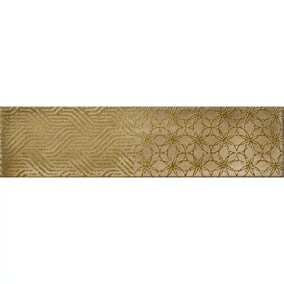cifre cambre mistel ochre fényes dekor csempe 7,5x30 cm