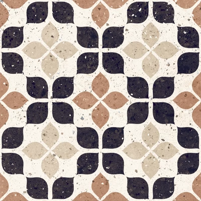 delconca frammenti FR6 terracotta fiore 20x20 cm