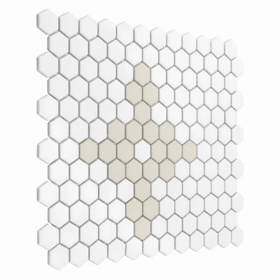 dunin mini hexagon floret matt 30x26 cm