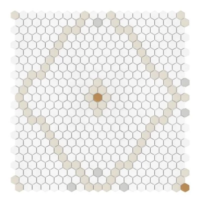 dunin mini hexagon rombdance cotton matt 50,2x52,3 cm
