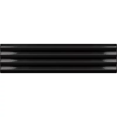equipe costa nova praia black gloss csempe 5x20 cm