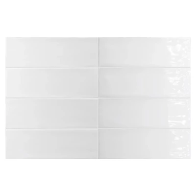 equipe fango blanc gloss csempe 5x15 cm