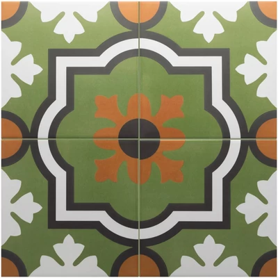 equipe rivoli monaco verde 20x20 cm