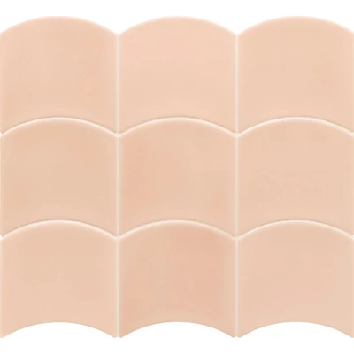 equipe wave primrose pink gloss csempe 12x12 cm