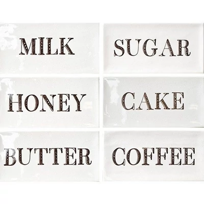 Fabresa artisan kitchen decor mix brillo csempe 10x20 cm