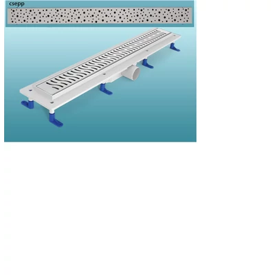 h2o zuhanyfolyóka 70 cm, rozsdamentes csepp ráccsal