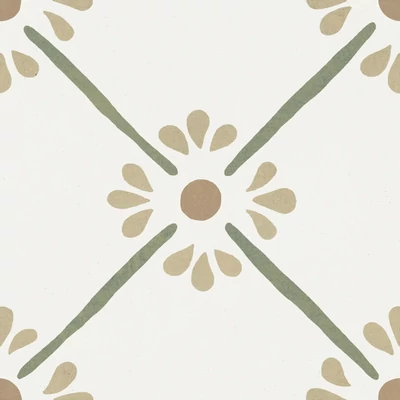 harmony provenza green flower 22,3x22,3 cm