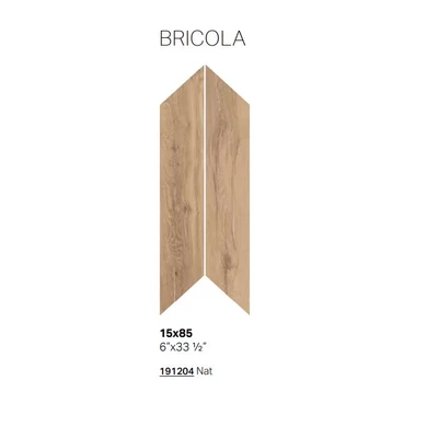 la fabbrica honey wood chevron XL bricola nat 15x85,6 cm 